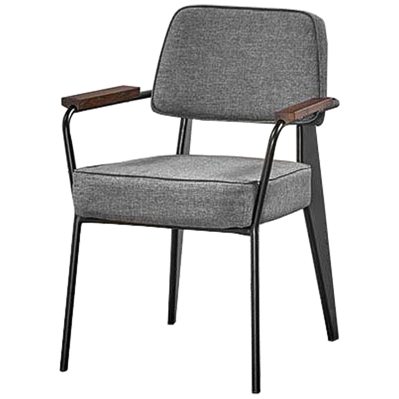 Стул Osgar Stool grey Серый Черный Коричневый Стул Osgar Stool grey Серый Черный Коричневый в Рязани | Loft Concept