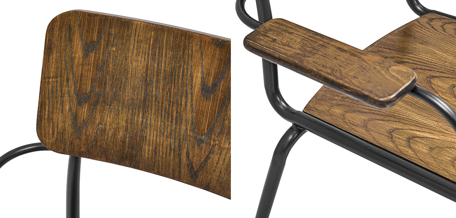 Стул с подлокотниками Joshua Loft Stool with armrests Стул с подлокотниками Joshua Loft Stool with armrests - Loft-Concept в Рязани