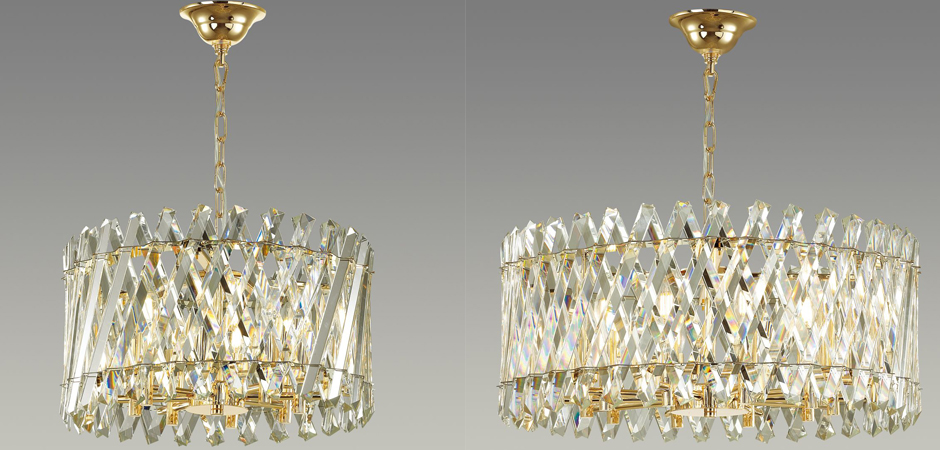 Люстра Crystal Crossed Stripes Gold Люстра Crystal Crossed Stripes Gold - Loft-Concept в Рязани