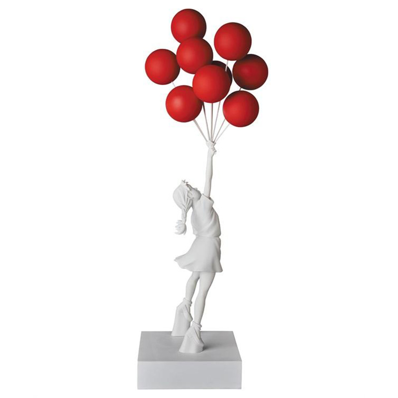 Статуэтка Flying Balloons Girl white and red Белый Красный Статуэтка Flying Balloons Girl white and red Белый Красный в Рязани | Loft Concept