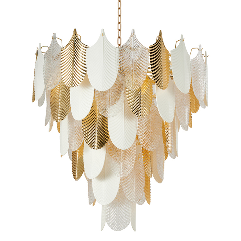 Люстра Abelia Chandelier 93 Золотой Белый Прозрачный Люстра Abelia Chandelier 93 Золотой Белый Прозрачный в Рязани | Loft Concept