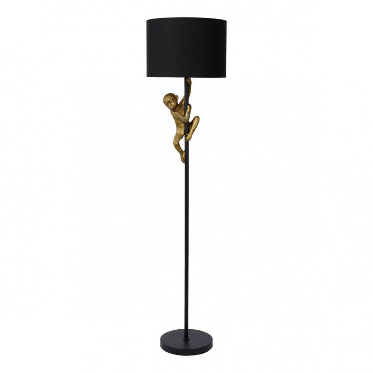 Торшер Climbing Monkey floor lamp Черный Золотой Торшер Climbing Monkey floor lamp Черный Золотой в Рязани | Loft Concept
