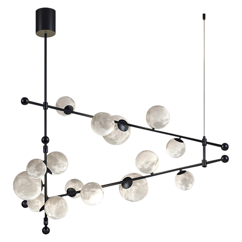 Светильник Tech Lighting Modern Rail Geometric Linear Suspension 15 Black Черный Белый Светильник Tech Lighting Modern Rail Geometric Linear Suspension 15 Black Черный Белый в Рязани | Loft Concept