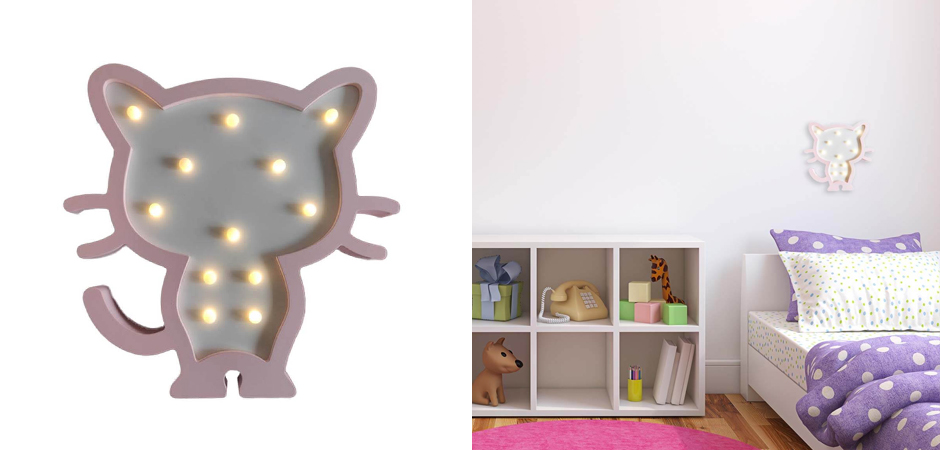 Детский ночник Розовый котенок Детский ночник Розовый котенок - Loft-Concept в Рязани