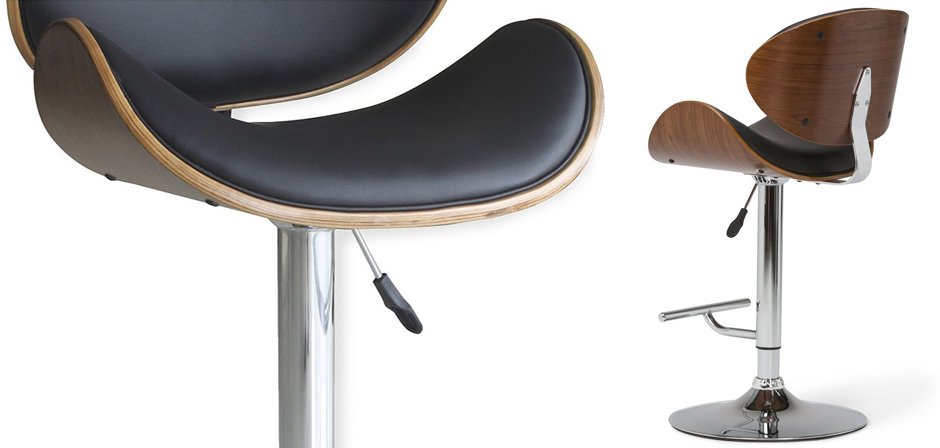 Барный стул Lounge Bar Stool черный Барный стул Lounge Bar Stool черный - Loft-Concept в Рязани