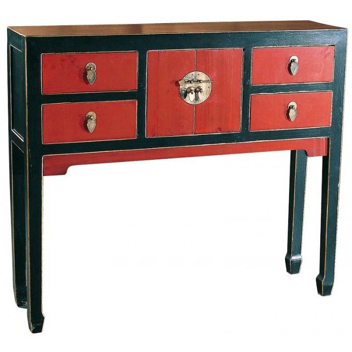 Консоль China Tower Console Красный Консоль China Tower Console Красный в Рязани | Loft Concept