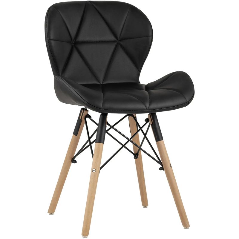 Стул Jeroen Chair Черная Экокожа Черный Древесина Стул Jeroen Chair Черная Экокожа Черный Древесина в Рязани | Loft Concept