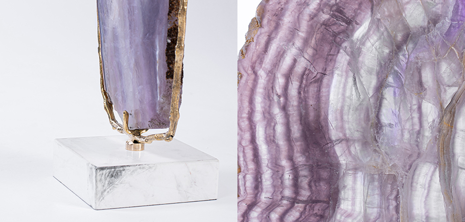 Plaque fluorite pourpre Аксессуар камень Флюорит Plaque fluorite pourpre Аксессуар камень Флюорит - Loft-Concept в Рязани
