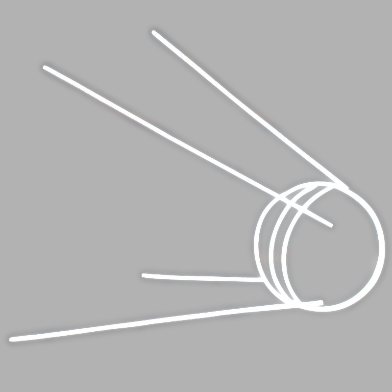 Неоновая настенная лампа Sputnik 1 Spacecraft Neon Wall Lamp Белый Прозрачный Неоновая настенная лампа Sputnik 1 Spacecraft Neon Wall Lamp Белый Прозрачный в Рязани | Loft Concept