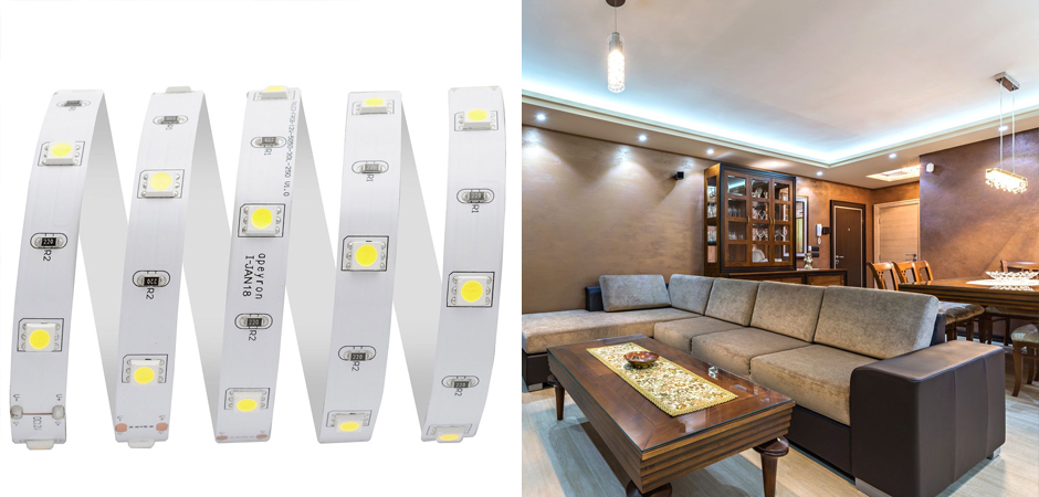 Комплект светодиодной ленты 7,2W/m 30LED/m 5050SMD холодный белый 5M Комплект светодиодной ленты 7,2W/m 30LED/m 5050SMD холодный белый 5M - Loft-Concept в Рязани