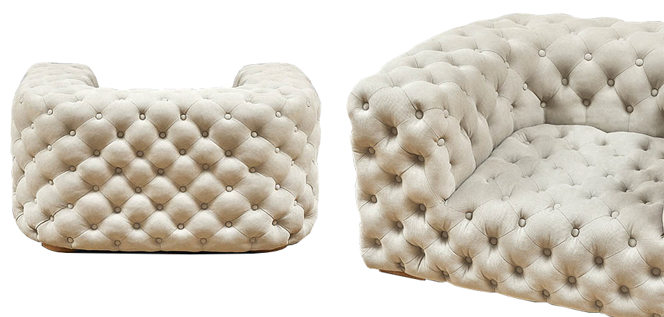 Кресло Soho Tufted Milk Armchair Кресло Soho Tufted Milk Armchair - Loft-Concept в Рязани