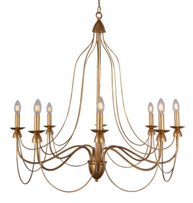 Люстра Wrought Iron Chandelier Золотой в Рязани | Loft Concept 