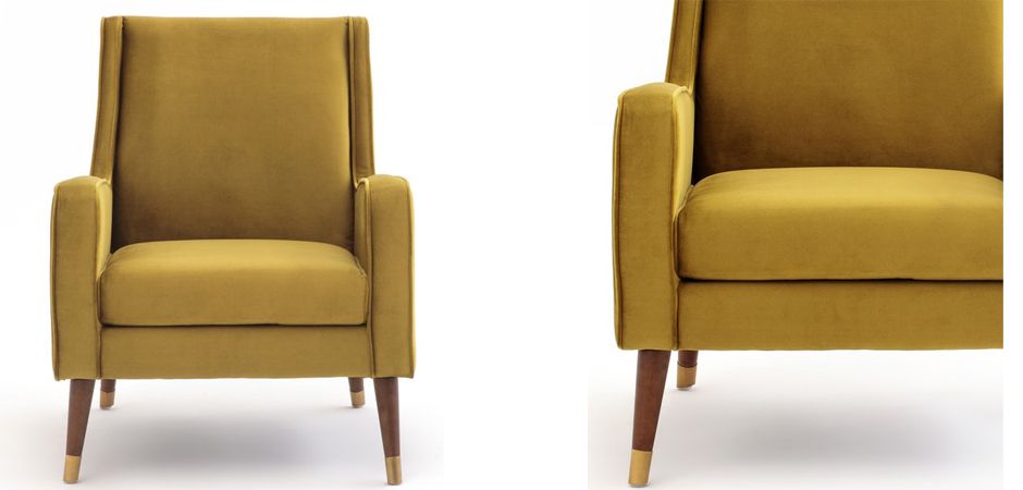 Кресло Classic Furniture горчичный Кресло Classic Furniture горчичный - Loft-Concept в Рязани