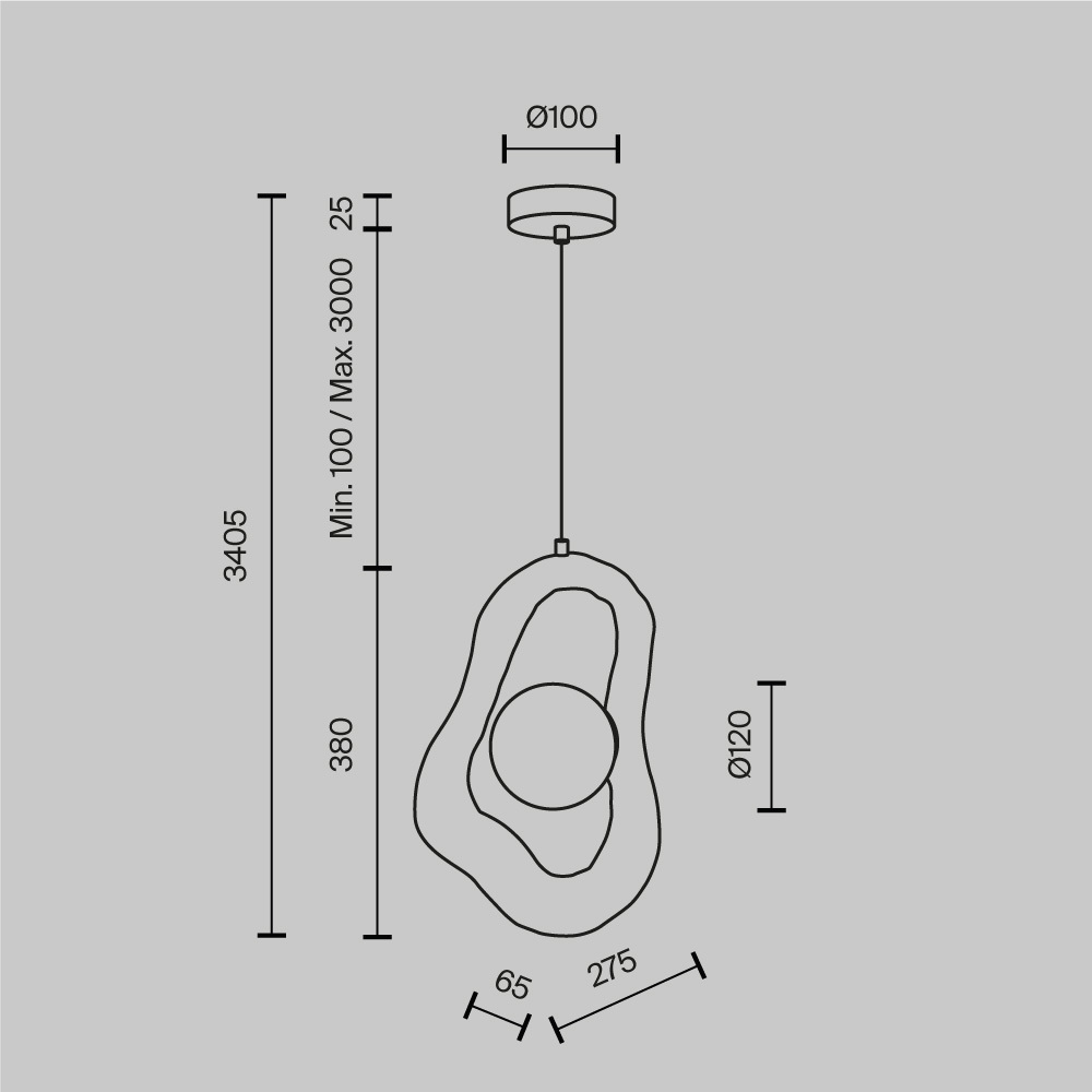 Подвесной светильник Opus в Рязани