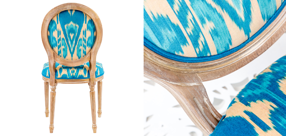 Стул Ikat Pattern Голубой Стул Ikat Pattern Голубой - Loft-Concept в Рязани