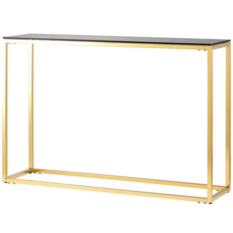 Консоль Cassiani Collection Gold Золотой Стекло Смок Консоль Cassiani Collection Gold Золотой Стекло Смок в Рязани | Loft Concept