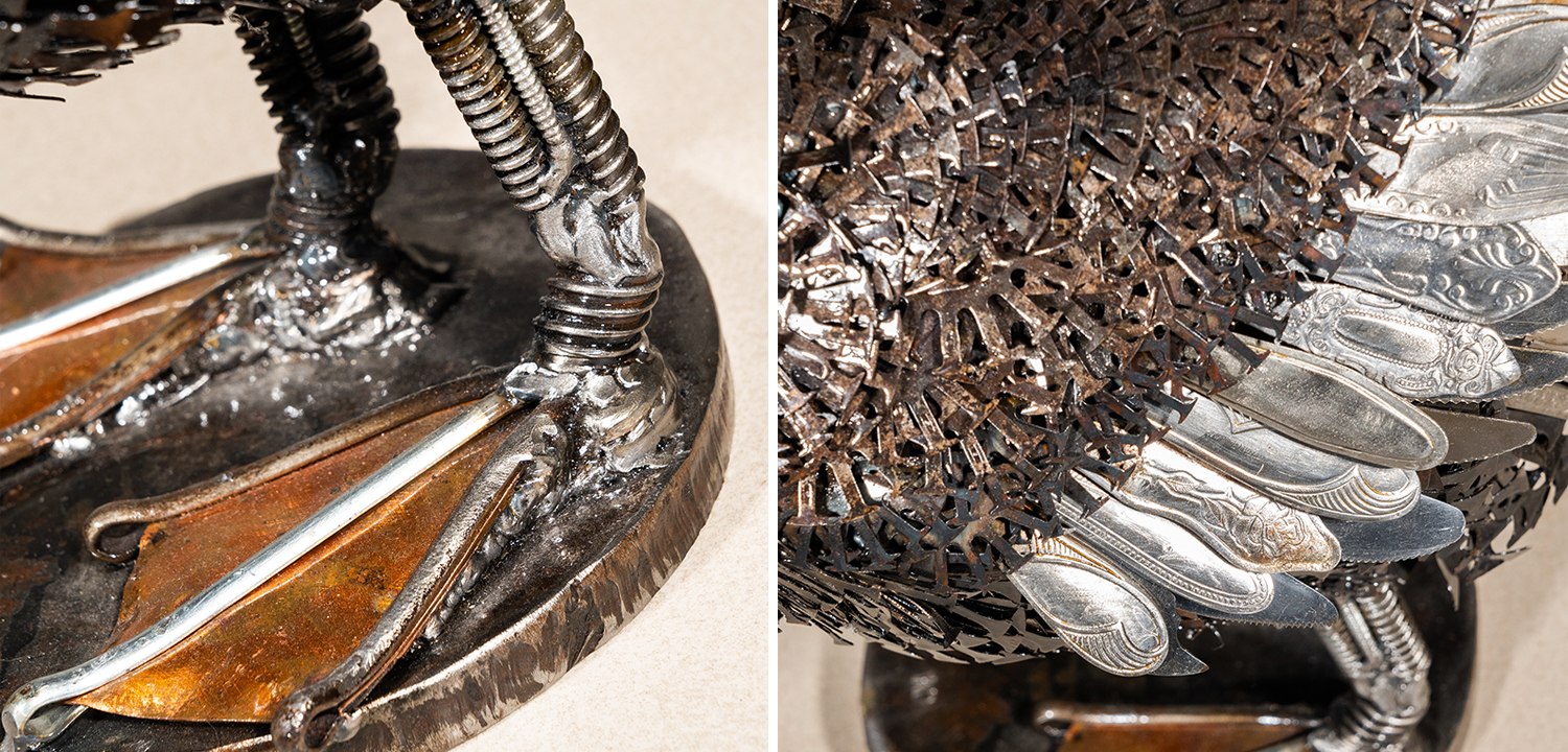 Статуэтка из стали Гусь - фото №2