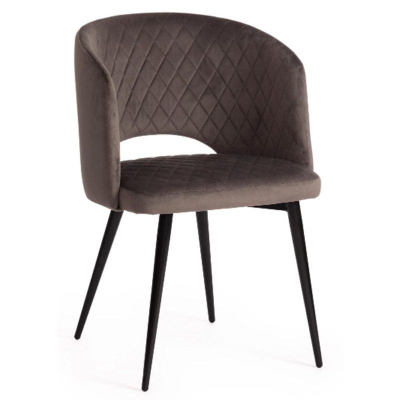 Стул Janice Grey Chair Серый (Gray) Черный Стул Janice Grey Chair Серый (Gray) Черный в Рязани | Loft Concept