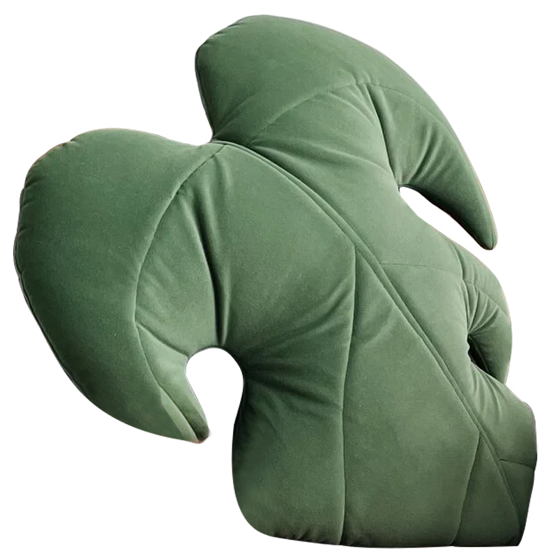 Декоративная подушка Botanical Cushion Monstera Зеленый Декоративная подушка Botanical Cushion Monstera Зеленый в Рязани | Loft Concept