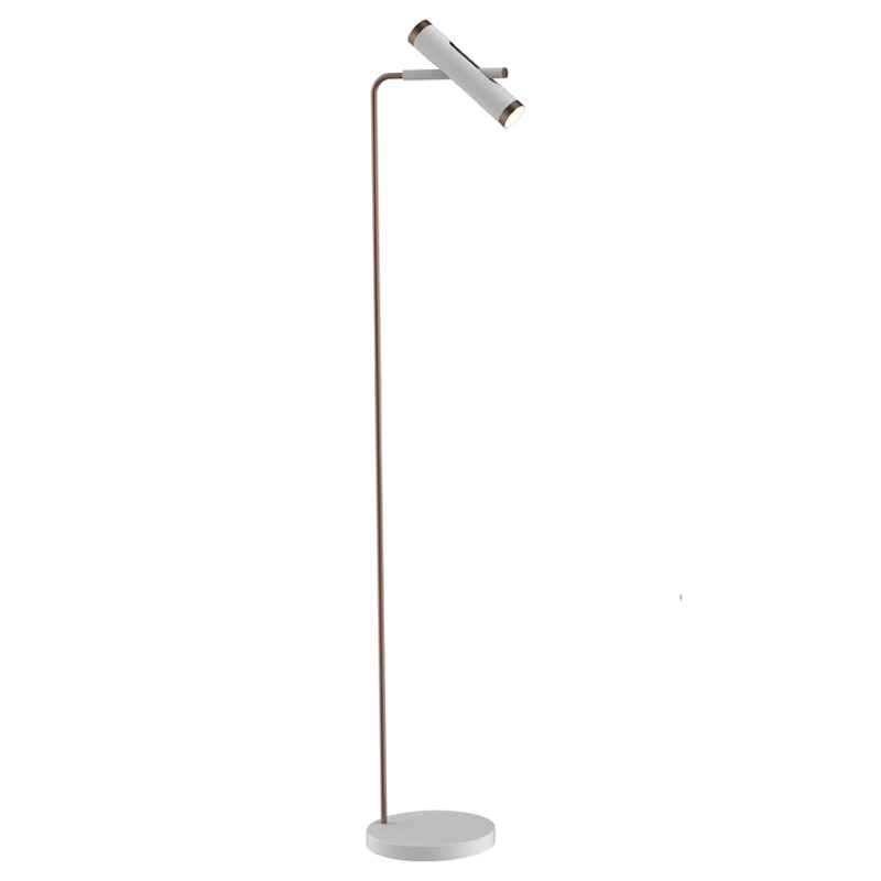 Торшер Rainer Floor Lamp white Белый Золотой Торшер Rainer Floor Lamp white Белый Золотой в Рязани | Loft Concept