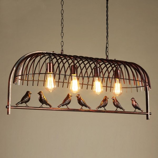 Люстра Bird Trough Pendant Коричневый Люстра Bird Trough Pendant Коричневый в Рязани | Loft Concept
