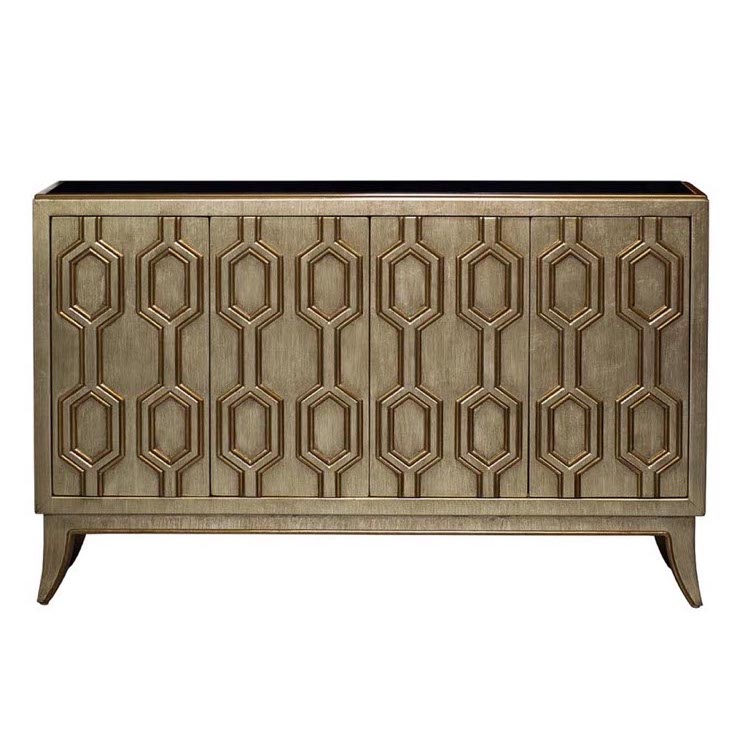 Комод Wedford Pattern Commode Черный Античная Бронза Комод Wedford Pattern Commode Черный Античная Бронза в Рязани | Loft Concept
