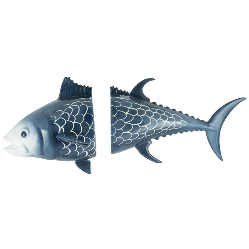 Аксессуар на стену Tuna Bisc. Blue White Синий Белый Аксессуар на стену Tuna Bisc. Blue White Синий Белый в Рязани | Loft Concept