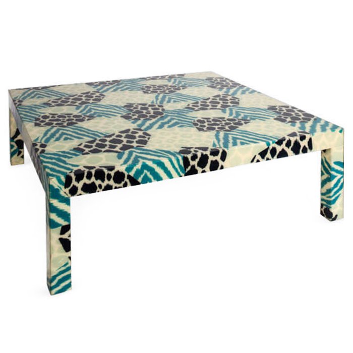 Кофейный стол Graphic Coffee Table Бирюзовый Белый Черный Кофейный стол Graphic Coffee Table Бирюзовый Белый Черный в Рязани | Loft Concept