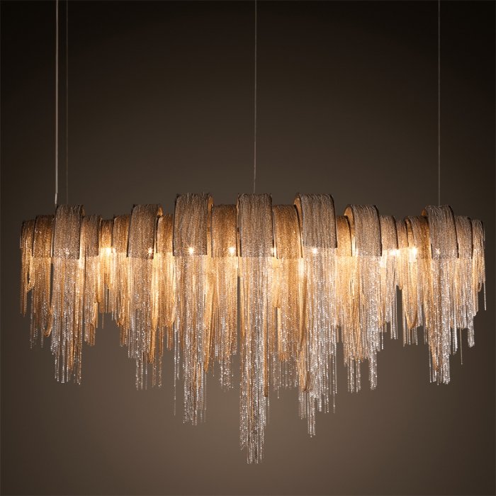 Люстра Volver Golden Chain Chandelier Золотой Люстра Volver Golden Chain Chandelier Золотой в Рязани | Loft Concept