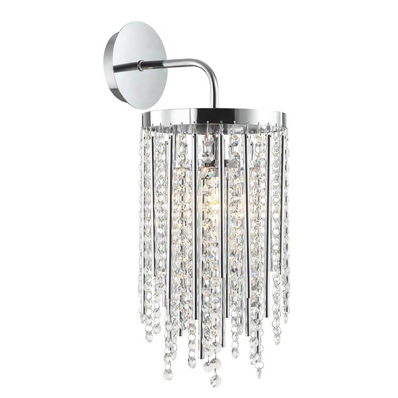 Бра Crystal Wind Chimes Chrome Wall Lamp Хром Прозрачный Бра Crystal Wind Chimes Chrome Wall Lamp Хром Прозрачный в Рязани | Loft Concept
