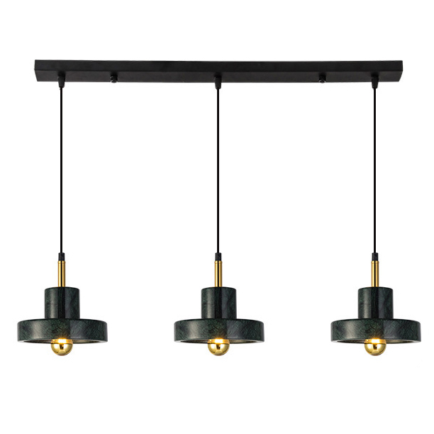 Люстра Tom Dixon Stone Pendant Black 3 Черный Золотой Люстра Tom Dixon Stone Pendant Black 3 Черный Золотой в Рязани | Loft Concept