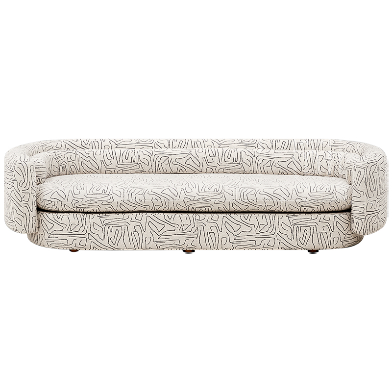 Диван Everard Print White Sofa Белый Черный Диван Everard Print White Sofa Белый Черный в Рязани | Loft Concept