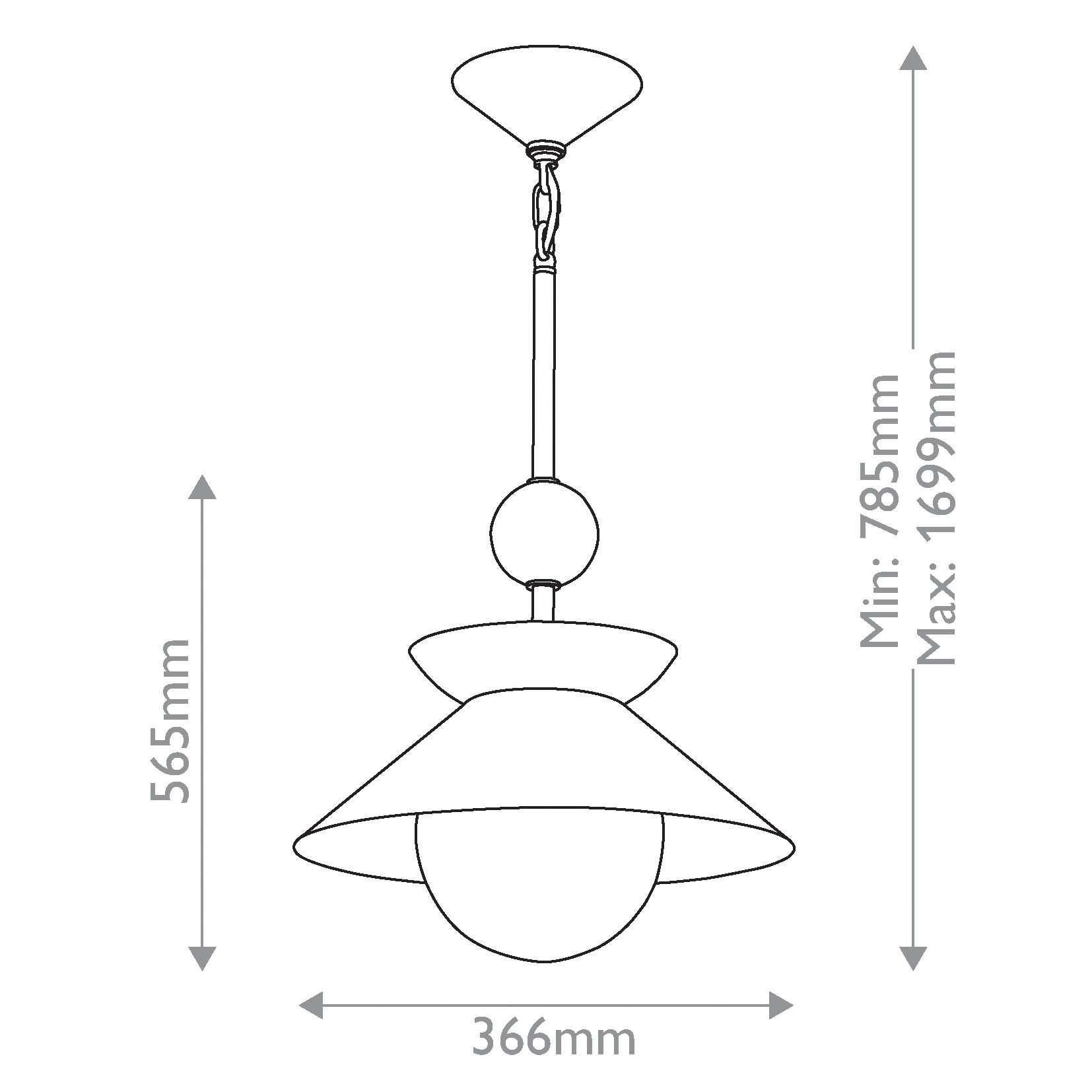 Подвесной светильник латунного цвета с конусовидным белым плафоном Quintiesse в Рязани