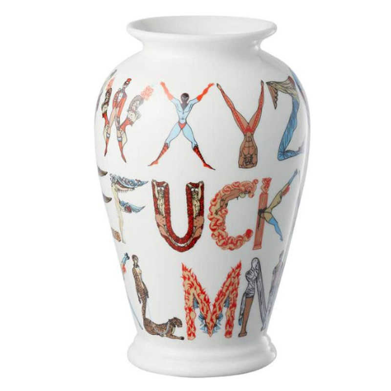 Ваза Supreme Alphabet Vase Белый Мульти Ваза Supreme Alphabet Vase Белый Мульти в Рязани | Loft Concept