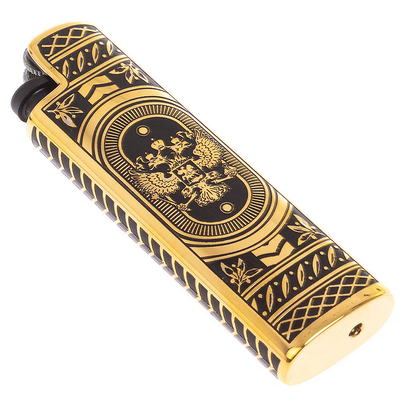Зажигалка газовая с гравировкой Герба РФ в деревянной коробке Metal Lighters Никель Золотой Черный Зажигалка газовая с гравировкой Герба РФ в деревянной коробке Metal Lighters Никель Золотой Черный в Рязани | Loft Concept