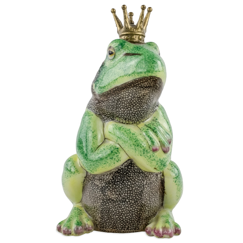 Статуэтка Important Frog Зеленый Золотой Статуэтка Important Frog Зеленый Золотой в Рязани | Loft Concept