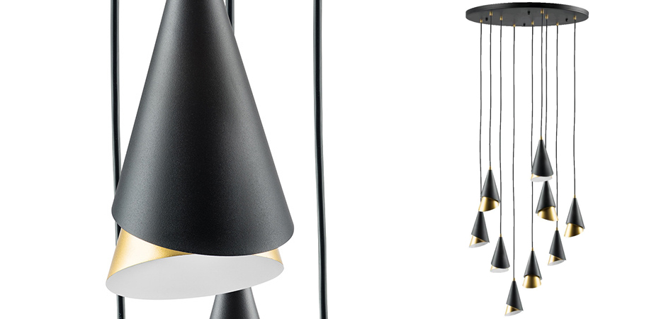 Люстра Lucio Black and Gold 9 Люстра Lucio Black and Gold 9 - Loft-Concept в Рязани