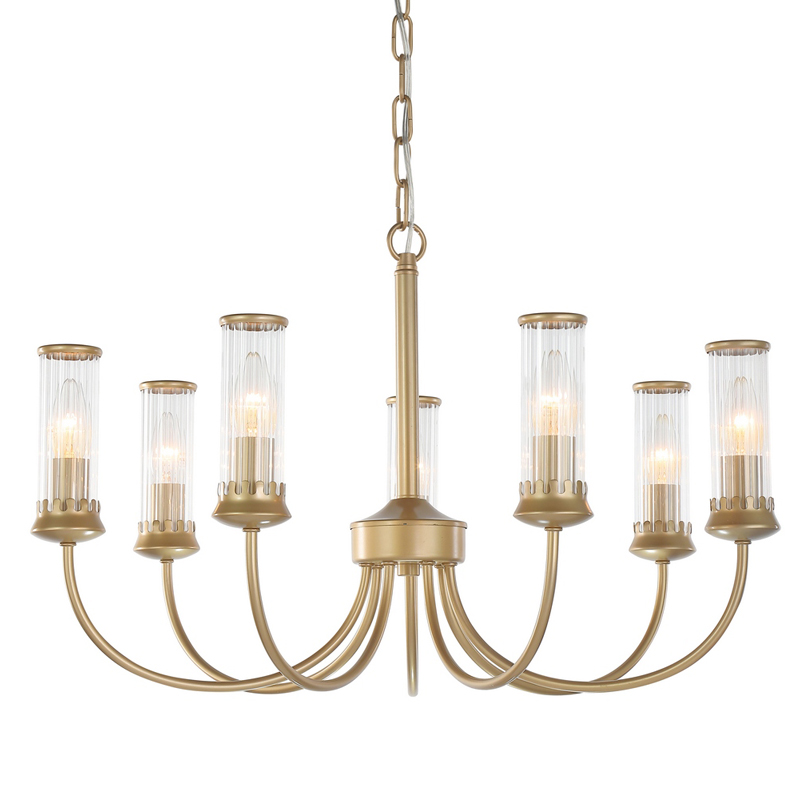 Люстра Morgane Chandelier gold 66 Золотой Прозрачный Люстра Morgane Chandelier gold 66 Золотой Прозрачный в Рязани | Loft Concept