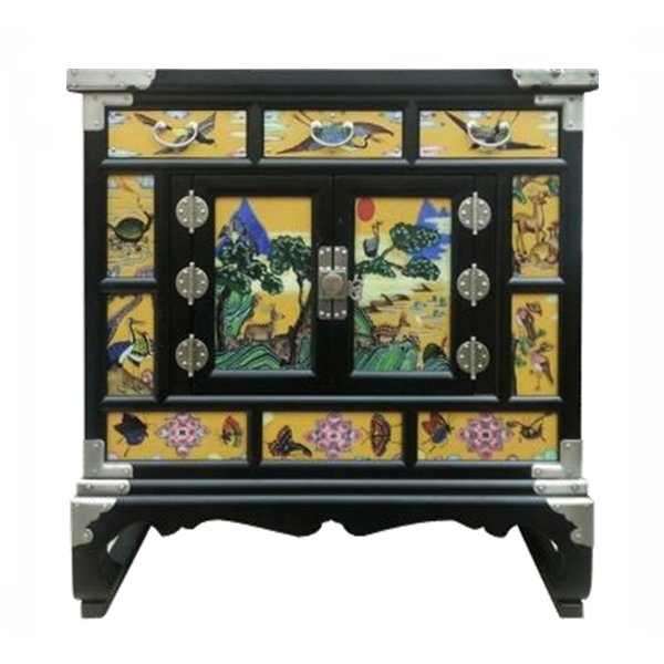 Китайский комод Chinoiserie chest of drawers yellow Желтый Черный Китайский комод Chinoiserie chest of drawers yellow Желтый Черный в Рязани | Loft Concept