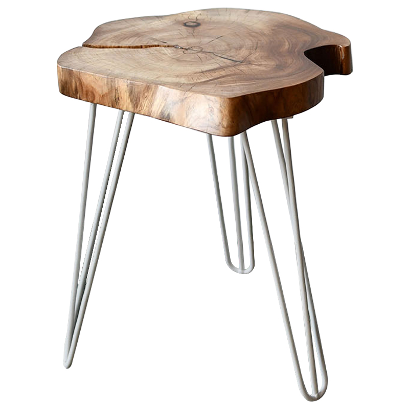 Приставной стол Frederic Industrial Metal Rust Side Table Древесина Белый Приставной стол Frederic Industrial Metal Rust Side Table Древесина Белый в Рязани | Loft Concept
