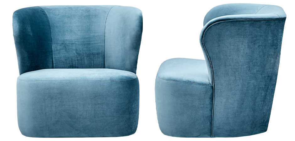 Кресло Hortense Chair Blue Кресло Hortense Chair Blue - Loft-Concept в Рязани