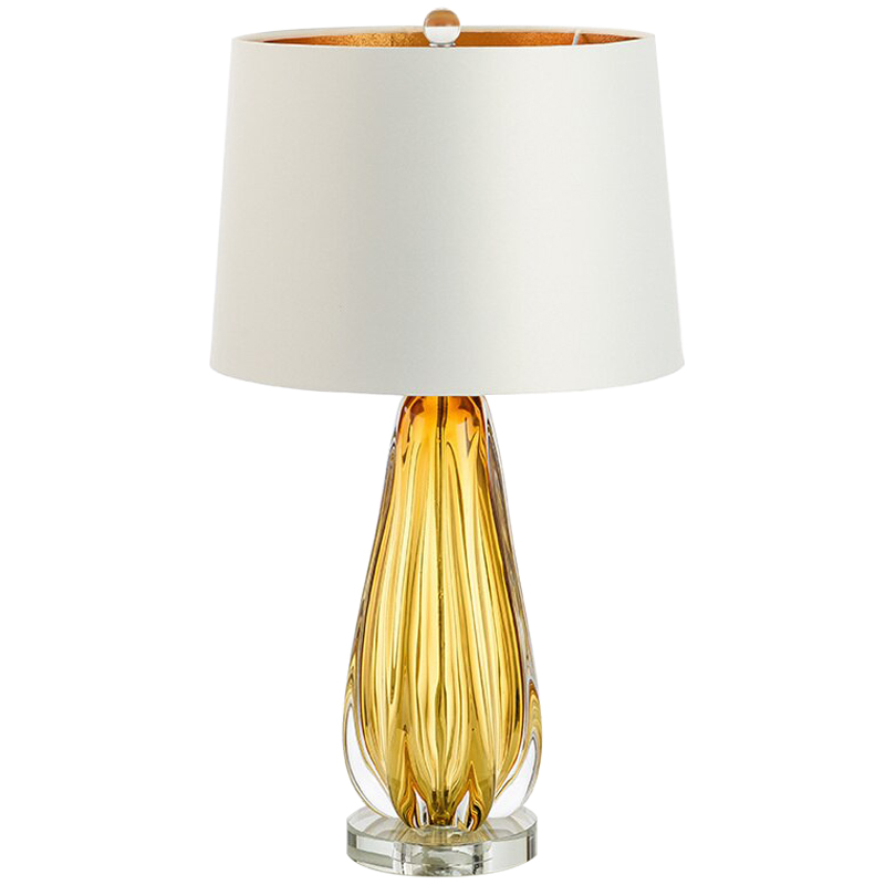 Настольная лампа TABLE LAMP Flato Белый Коричневый Янтарный Настольная лампа TABLE LAMP Flato Белый Коричневый Янтарный в Рязани | Loft Concept