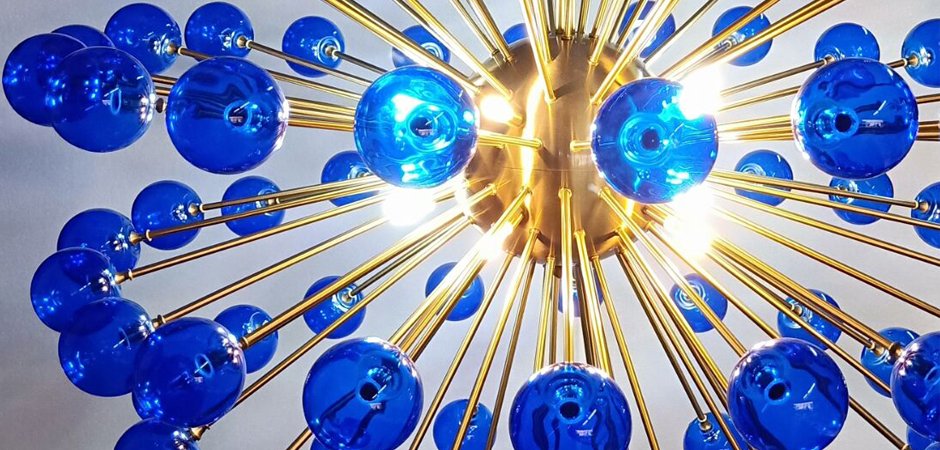 Люстра BLUE MURANO SPUTNIK DV5513 Люстра BLUE MURANO SPUTNIK DV5513 - Loft-Concept в Рязани