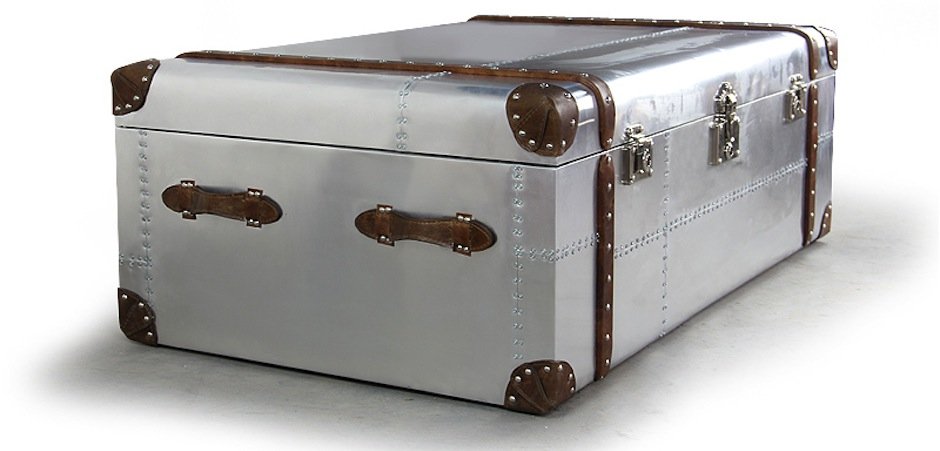 Сундук Trunks in Polished Aluminum Restoration Hardware Сундук Trunks in Polished Aluminum Restoration Hardware - Loft-Concept в Рязани