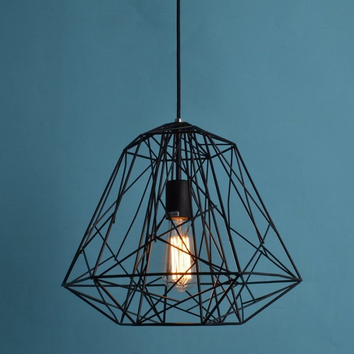 Подвесной светильник Loft Industrial Bar Nest Черный Подвесной светильник Loft Industrial Bar Nest Черный в Рязани | Loft Concept