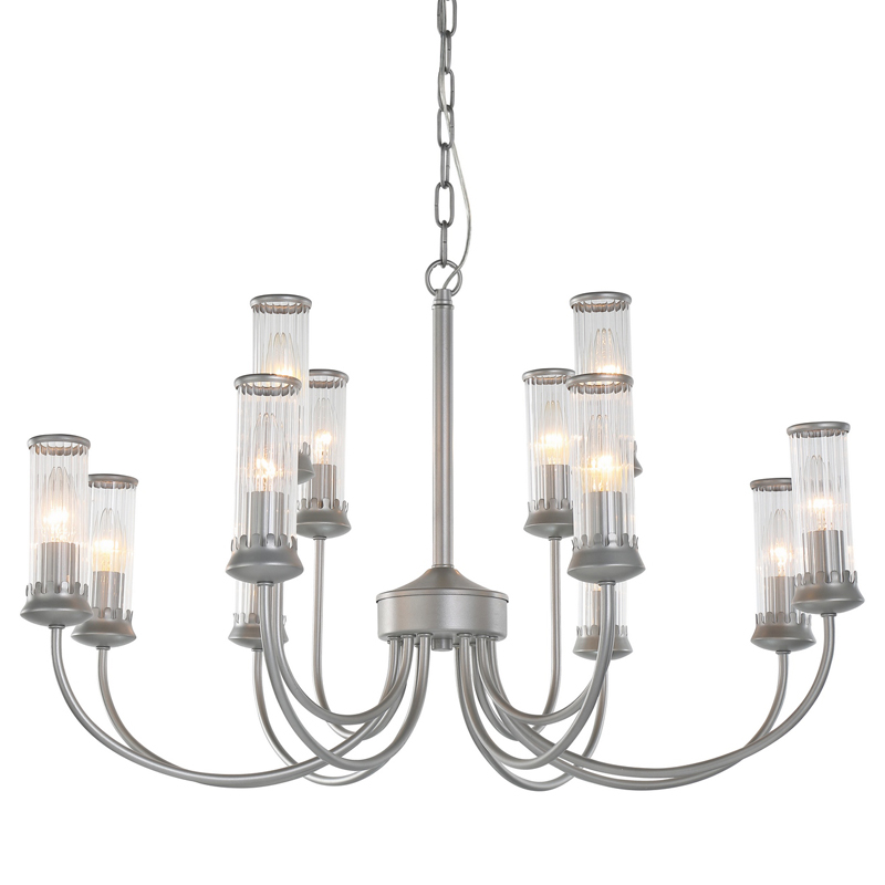 Люстра Morgane Chandelier silver 78 Серебряный Прозрачный Люстра Morgane Chandelier silver 78 Серебряный Прозрачный в Рязани | Loft Concept