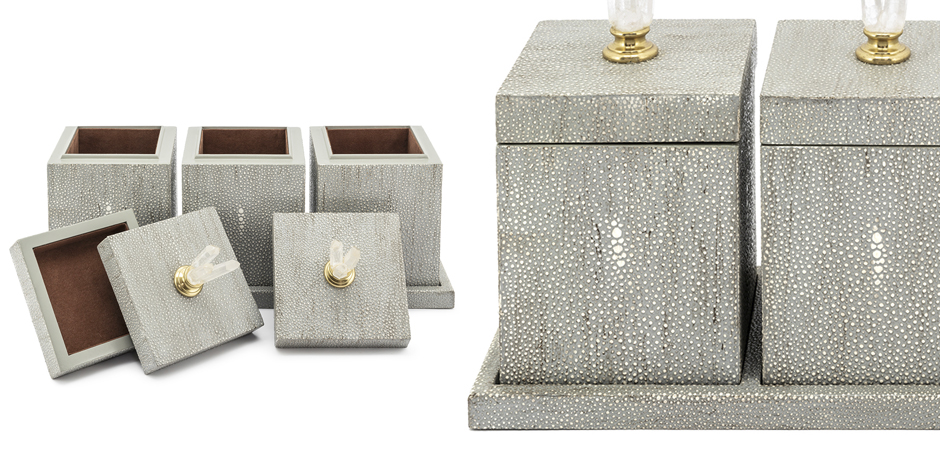 Набор шкатулок BOX KRIZIA SET3PCS Stingray Skin Набор шкатулок BOX KRIZIA SET3PCS Stingray Skin - Loft-Concept в Рязани