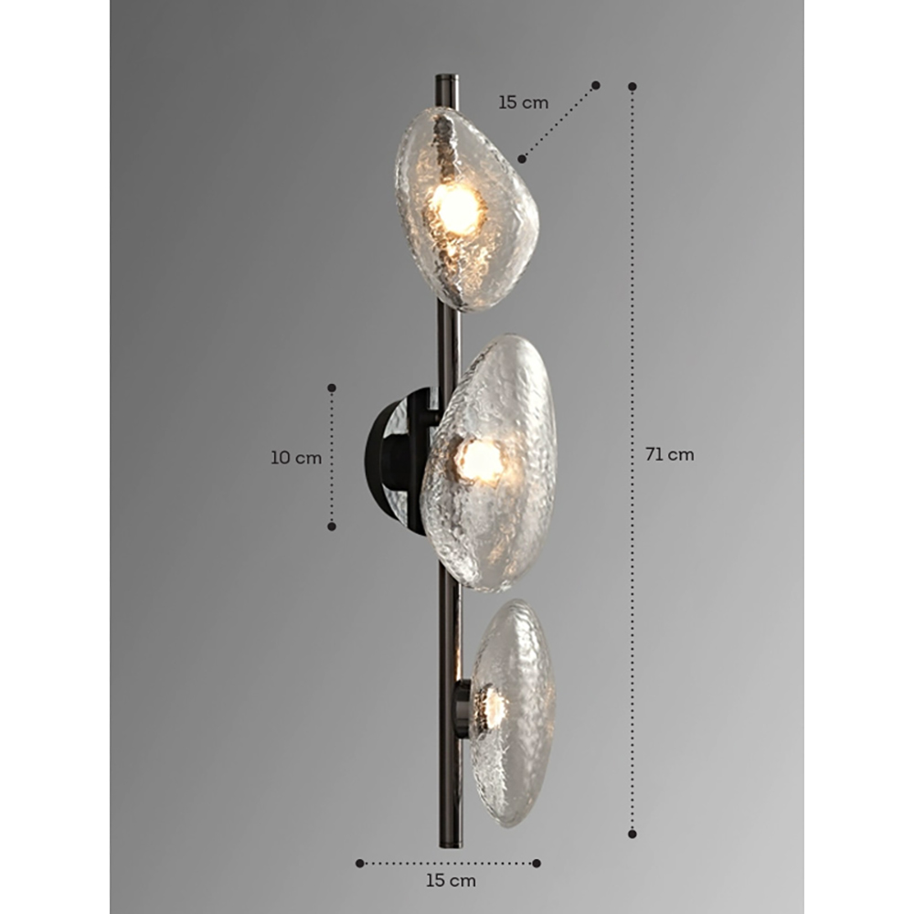 Бра LINDIS FROST LONG WALL 3 лампы Прозрачное стекло в Рязани