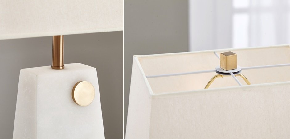 Настольная лампа Table lamp marble White Настольная лампа Table lamp marble White - Loft-Concept в Рязани