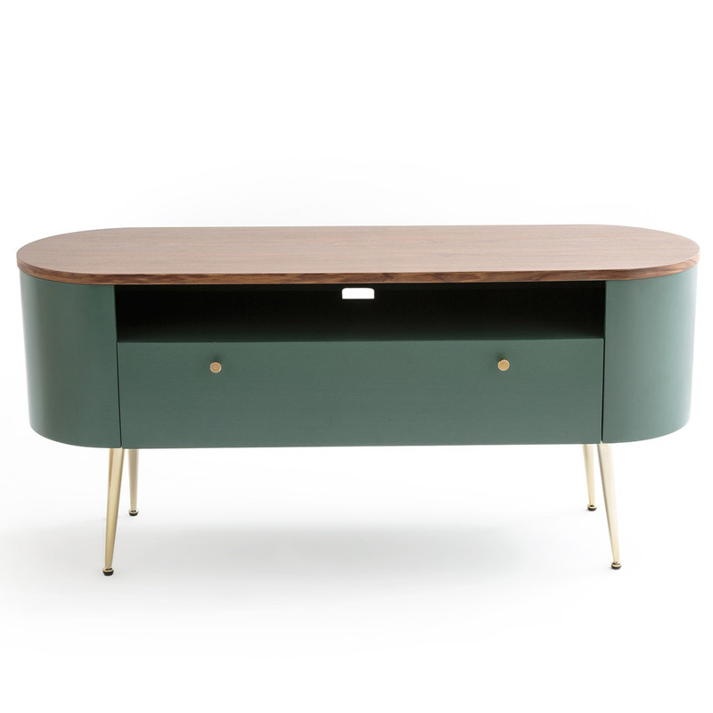 TV-тумба Torborg TV stand Орех Изумрудный Золотой TV-тумба Torborg TV stand Орех Изумрудный Золотой в Рязани | Loft Concept